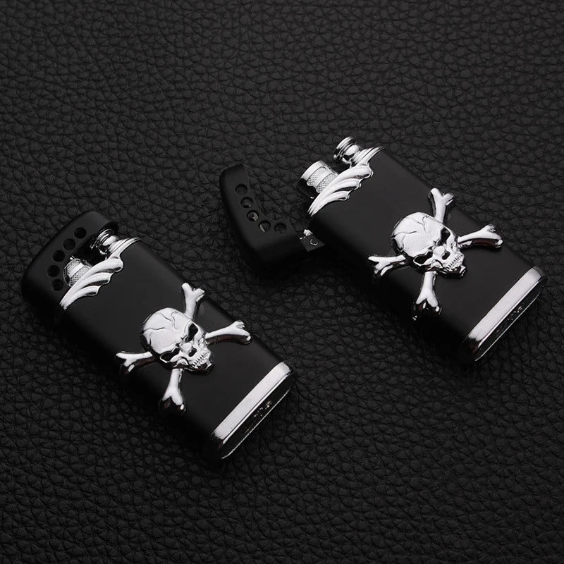 Black Lighter with Skull Details for Style and Functionality"